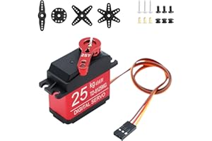 25 kg Servo Digital Metal Servo Motor AYWHP 1 x 270° RC Servo Motor for RC Helicopter, Robots, Car Boat