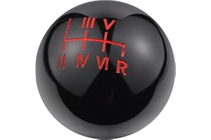 Padaodao 6 Speed Car Shifter Knob Gear Stick Head Replacement for Most Transmission Vehicles SUV Trucks, Black