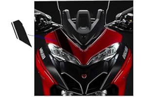 Vulturbike Adesivo per cupolino Superiore - Ducati Multistrada DVT 2015/2020 (Nero Opaco)