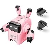 GravaStar Delta35 35W Fast Charging Adapter with Pink Robot Figure