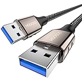 MOGOOD USB 3.0 Cable 3M, USB A Male-A Male, 5Gbps, Nylon, 1 Pack | Nylon Braided, 5Gbps, Plug-Play, Backward Compatible, for