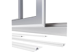 LUSIBAKA 236 inch/6m Window Draft Excluder, T Shape Draught Excluder for Windows Foam Tape for Soundproof, Self-Adhesive Insulation Seal Strip, Door Draft Stopper Wind Blocker for Windows Doors