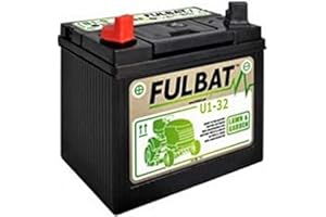 GreenCutter AG 0200248 Fulbat, Batteria per Trattorino al Gel, Sigillata, Pre-Attivata, 12V 32Ah, Polo Positivo Sinistra