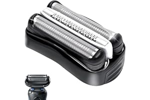 Huybaa Tête de Rasoir 32B pour Braun Série 3 - Grille Rasoir Braun Série 3 Compatible avec 300S, 301S, 310S, 3020S, 3030S, 3040S, 3050CC, 3080S, 3090CC, 350CC