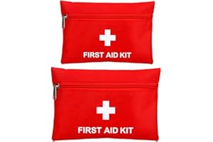 UENXRXE 2 pezzi Kit pronto soccorso,Borsa Pronto Soccorso, kit pronto soccorso da viaggio,Kit di Primo Soccorso Vuota Pacchetto di Medicina per le emergenze a casa, in ufficio, in escursionismo