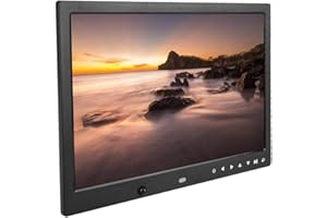 MAVIS LAVEN Marco de Fotos Digital de 13 Pulgadas portátil 1080P HD Marco de vídeo Reloj Control Remoto Controlador película Reproductor álbum para la Familia, Aniversario de Boda, etc(Negro)