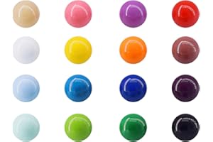 Magnetpro Imanes de neodimio esféricos Imán de refrigerador lindo muliticolor, resina decorativa divertida para oficina, calendarios, pizarras, mapas (16 piezas)