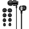 kwmobile 8 x Replacement Tips for Sennheiser CX 300S / CX 6.00BT / Momentum In-Ear Silicone Earbuds Black
