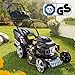 BRAST Benzin-Rasenmäher 2,94kW (4PS) Elektrostart Selbstantrieb 46cm Schnittbreite 30-80mm Schnitthöhe 60L Grasfang-Korb GT Markengetriebe Easy Clean Big-Wheeler Stahlblechgehäuse Benzin-Mäher Trimmer