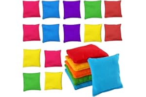 Small Bean Bag, TGKYK 20 Pieces Bean Bags Throwing, 5x5cm Small Bean Bags for Throwing, Colorful Throwing Bean Bags, Bean Bags Kids Throwing for Kids Party Activities, School Sports