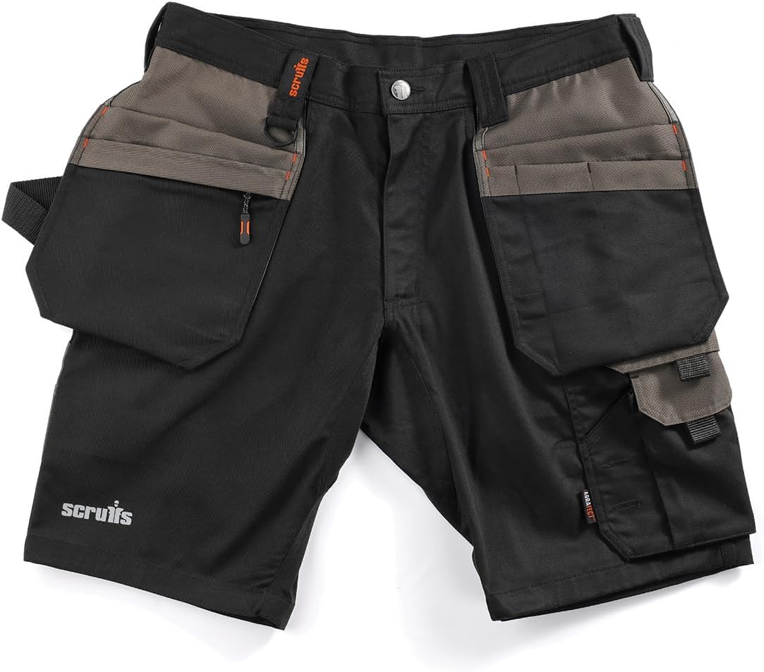 Scruffs Worker Plus Holster Shorts Available in Black, Graphite & White