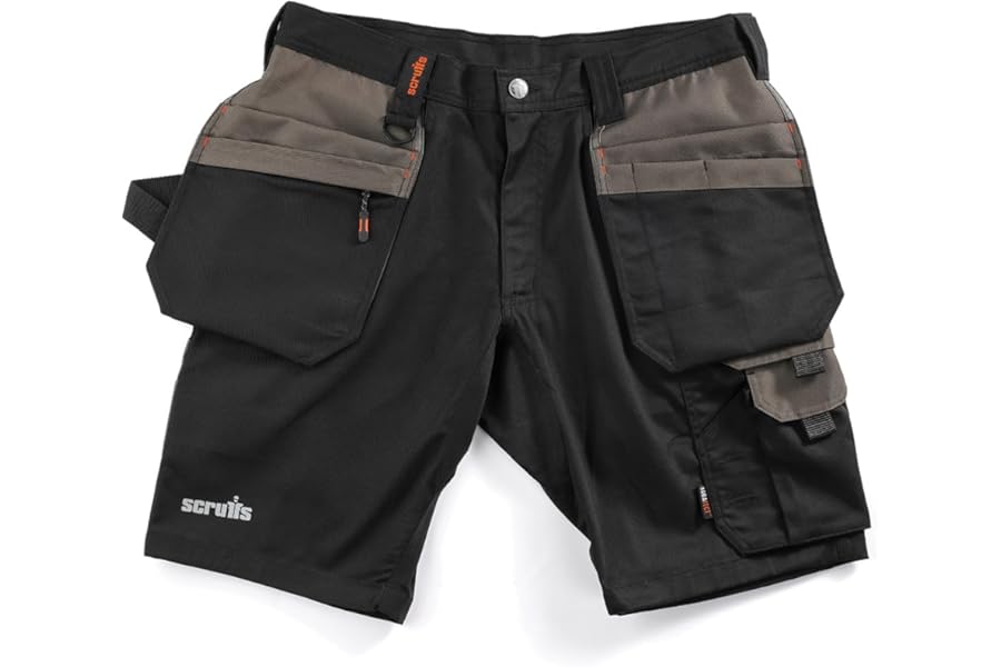 Scruffs Worker Plus Holster Shorts Available in Black, Graphite & White