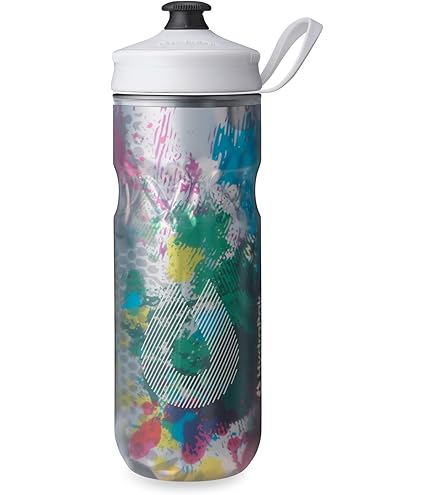 Hydrapak RECON - Borraccia in plastica riciclata al 50%, ecologica e priva di BPA, tappo a rotazione scorrevole, facile da trasportare (750 ml, trasparente/sempreverde e lime
