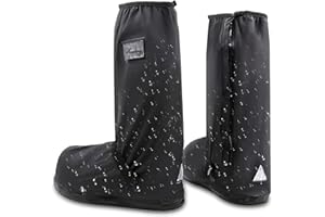 ‎BIBYKIVN Bibykivn Silikon Überziehschuhe Überschuhe,Wasserdicht Beständig Rutschfest - Schuhüberzieher Wiederverwendbar,Für Regen,Schneetag,Wüstenstrand,Schlammige Straßen (L 40-42)