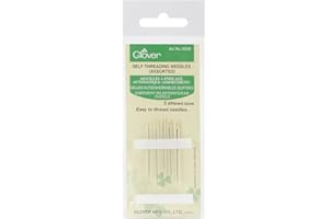 Clover Self-Threading Needles-Assorted Sizes 5/Pkg