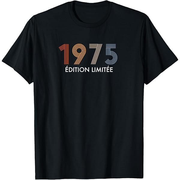 T-shirt Vintage 50 Ans Anniversaire - Cadeau Personnalisé Pour Homme/Femme Né En Novembre 1975 - 3