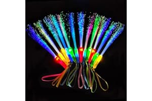 Senhui 12 Leuchtstäbe Partyzubehör, 3 Modi Farbe blinkende LED-Lichtstäbe Glow in the Darkness Stick Partyzubehör