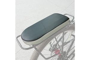 BAYINBROOK Cuscino Posteriore per Bicicletta,Posteriore Sedile Cuscino per Bambini,PU Spugna in Pelle Morbido Cuscino Rack per Bambini e Adulto,Bicicletta Parti,Bambini Sedile Posteriore Cuscino