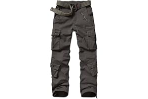 Jessie Kidden Women's Tactical Pants, Camouflage Army Military Cargo Work Pants with 8 Pockets, Adjustable Hem, Ripstop Fabric, for Hiking, Fishing, Outdoor Activities
