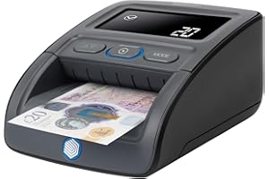 Safescan 155-S Automatic Counterfeit Money Detector that Quickly Verifies Banknotes - Money Machine with 7-Point Detection - 100 Percentage Accurate Money Checker Machine