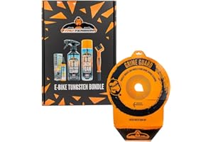 Tru-Tension | Grime Guard E-Bike | Kit de limpieza y lubricación para bicicletas de 5 piezas | Protege los frenos y ruedas durante la limpieza | Herramientas y accesorios para bicicletas