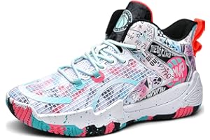 WOWEI Zapatillas de Baloncesto para Hombre Antideslizantes Zapatos de Baloncesto Aire Libre Deportivas Calzado de Baloncesto Hombre Masculino Zapatillas Gimnasio