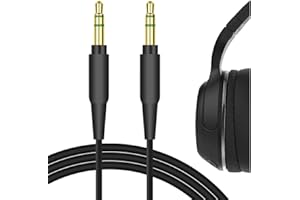GEEKRIA QuickFit Audio Kabel Kompatibel mit Skullcandy Aviator, Hesh, Hesh 2, Hesh 3, Cassette, Venue, Grind, Crusher EVO Kopfhörer, 3.5mm AUX Ersatz-Stereokabel für Kopfhörer (1.2m)