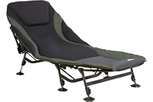 ‎CAMPFEUER CampFeuer Karpfenliege XXL 207 x 88 x 30-106 cm | höhenverstellbare und stabile Karpfenliege mit 8 Beinen | faltbares Feldbett, Campingbett, Karpfenliegen, Feldbett bequem, Campingliege gepolstert