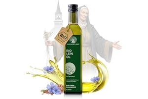 ‎AURA VOM LAND Aura vom Land Bio Premium Leinöl Kaltgepresst 2x250ml Set – Nach Hildegard von Bingen - Natürliches Leinsamenöl - Reich an Omega-3-Fettsäuren hochdosiert aus Leinsamen – Linseed Oil aus Deutschland