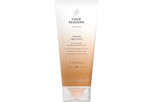 Four Reasons Color Mask - Caramel - (27 Colors) Toning Treatment, Color Depositing Conditioner, Tone & Enhance Color-Treated Hair - Semi Permanent Hair Dye, Vegan and Cruelty-Free, 6.76 fl oz
