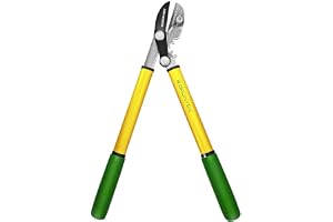 GRÜNTEK Grensax Beskärningssaxar GRIZZLY 470 mm Vassa AMBOSS grensaxar med Gear-Drive-klippsystem, växlade grensaxar för 2,2