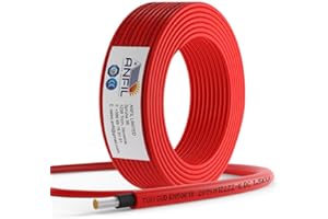ANFIL SOLAR TECHNOLOGY Solarkabel Verlängerung ANFIL 6mm2/10AWG Solarpanel Photovoltaik Verlängerungskabel Solar PV Kabel für Fachgerechter Solarsystem Einbau (10m Rot)