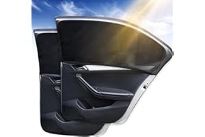 SRJEQC 2 Pezzi Parasole Auto Bambini, Tendine Parasole Auto, Universali Tendine parasole auto bambini, Block raggi UV anti zanzara, Protegge Bambini e Animali Domestic per Tendine Auto Finestrini Laterali