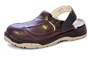 EuroRoutier Trendy Brown Sabots Chaussures de sécurité Femme SB