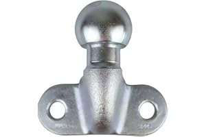 HEYOUTH Bola Remolque Ø50mm,Enganche Remolque,3500 kg,Bola de Enganche para Remolque,para Coches, Camiones y Tractores (Plata)