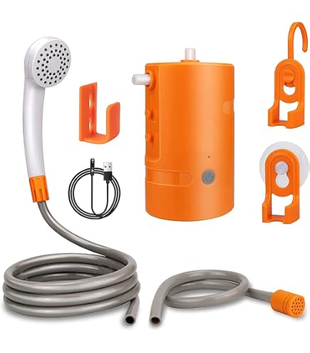 Mobile Shower,Portable Shower for Camping,Outdoor Electric Shower Charge Pump,Available When Power is Off