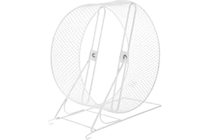 POPETPOP Rueda para hámster, 26 cm, rueda de hámster, silenciosa, de metal, para hámster, para ratón, chinchillas, mascotas pequeñas