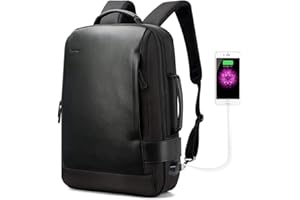 BOPAI 3 en 1 Mochila Expandible 20L-24L Inteligente Ejecutivo Hombre Mochila Impermeable Antirrobo Oficina Mochila Multifuncional de Carga USB Viajede Negocios Mochila Portatil 15.6 Pulgadas Negro
