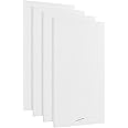 AudioSilk Acoustic Panels, 4 Pack ROOM KIT, Large, 116 x 58cm, Pure White