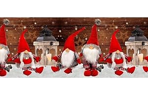 COSA Pellecchia 1969 |Tappeto Cucina Antiscivolo Lavabile in Vinile | Passatoia Antimacchia in PVC/Cotone Interni ed Esterni Stampa Digitale GNOMI ROSSI | Retro in gomma (52 x 200)