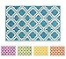 Modern Rug Calipso Green 210 x 150 cm Lattice Trellis Accent Area Rug Entry Way Bright Kids Room Kitchn Bedroom Carpet Bathroom Soft Durable Area Rug