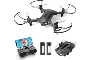 ‎DEERC DEERC Drohne mit Kamera 1080P für Kinder, D40 RC Faltbare Mini Drohnen mit FPV WiFi Übertragung, Lange Flugzeit, Werfen Go,Gesten Selfie,3D Flips,komplettset Spielzeug Geschenk für Jungen Anfänger