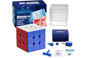 TUNJILOOL Moyu Weilong WRM V9 Magnetic Speed Cube 3x3, magnetyczna magiczna kostka bez naklejek, zabawka podróżna dla dorosłych i dzieci, flaga MOYU 2023
