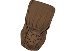 Milageto Funda para sillón de Madera Funda elástica para Silla Sensación cómoda Hecha de poliéster Spandex Tela Jacquard Decoración para el hogar Accesorios, CAFÉ