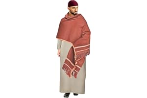 DESERT DRESS Afghanische Herren Karbala Lange Pashtun Patoo Decke Wolle Schal Langer Schal Wrap Eid Hajj Umrah Geschenk PATU Warm Kalt Winter Kopf FBA