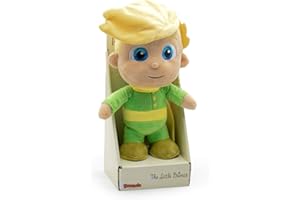 LE PETIT PRINCE El Principito - Peluche Personajes de la película El Principito El Principito 24 Centímetros y El Zorro 20 Centímetros - Calidad Super Soft (El Principito en Caja de presentación Display)