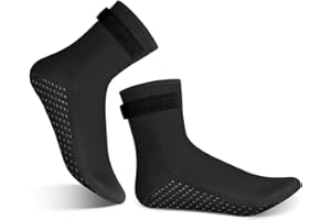 TAFACE 1 par de calcetines de buceo para adultos con cintas adhesivas, aletas, calcetines de natación, equipo profesional de buceo, protector de pies de buceo, antideslizante, resistente a los cortes