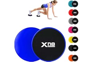 ‎XN8 SPORTS Xn8 Gleitscheiben Fitness Übung core Fitness Scheibe Gym Gliding Discs für Bauchmuskeltraining Übungen Teppich Holzböden für Hause Training, gleitscheibe Sport Slides