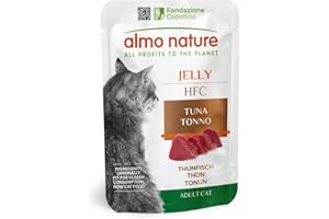 Almo Nature - HFC Jelly - avec Thon – Nourriture Humide pour Chat Adulte: 24 sachets de 55g