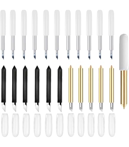 40 Stück Ersatzklingen Für Cricut – Inkl. Feine Spitze, Standard & Tiefschnitt Für Explore Air 2/3 & Maker